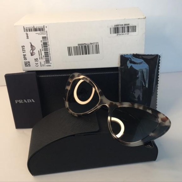 💯 - Authentic  New Prada PR 13YS UAO0A7 52 Ladies Sunglasses - Picture 11 of 13